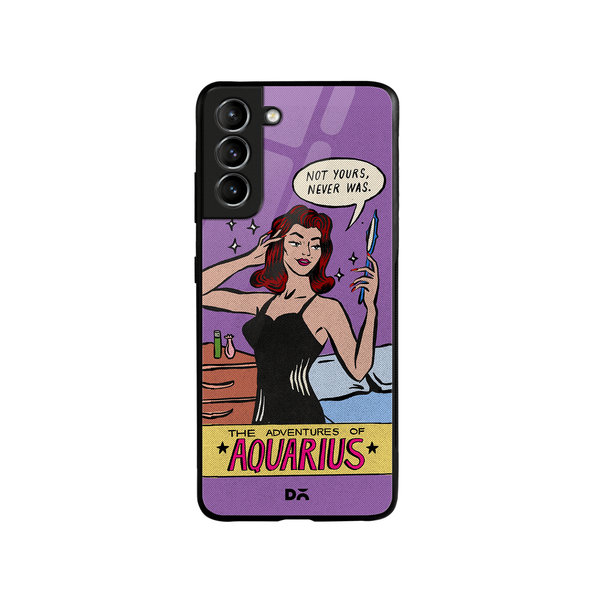 

DailyObjects Aquarius Glass Case Cover For Samsung Galaxy S21 Plus