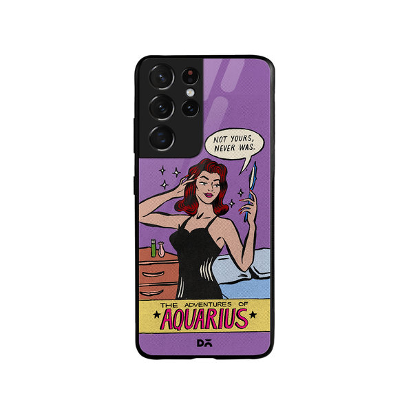 

DailyObjects Aquarius Glass Case Cover For Samsung Galaxy S21 Ultra
