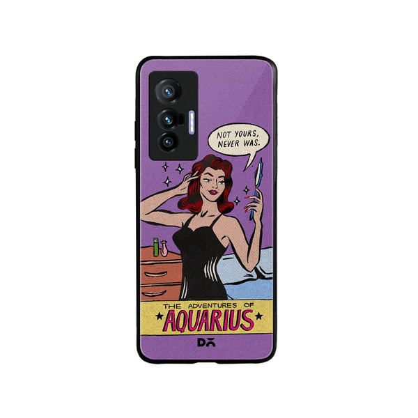 

DailyObjects Aquarius Glass Case Cover For Vivo X70