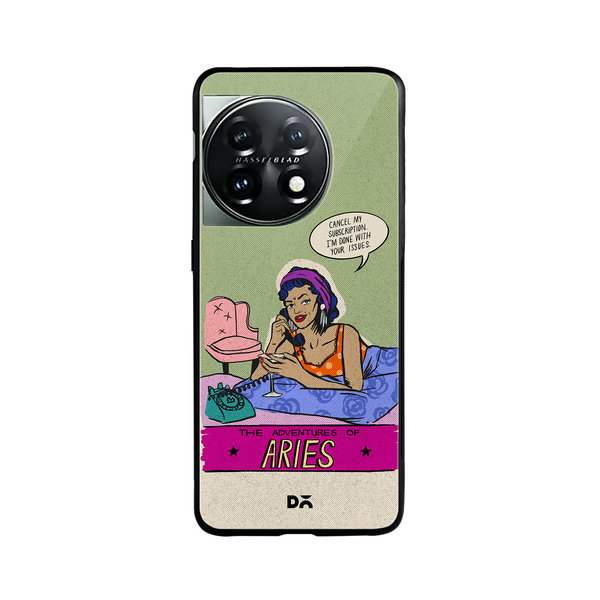 

DailyObjects Aries Glass Case Cover For OnePlus 11 5G