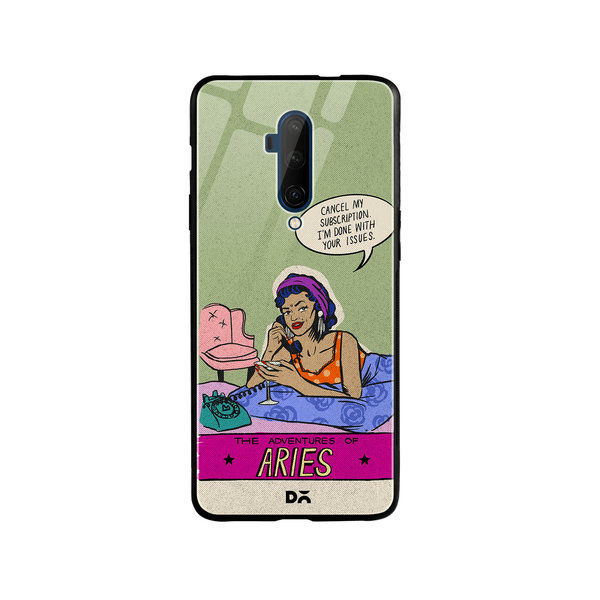 

DailyObjects Aries Glass Case Cover For OnePlus 7T Pro