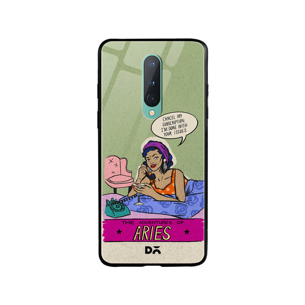 

DailyObjects Aries Glass Case Cover For OnePlus 8