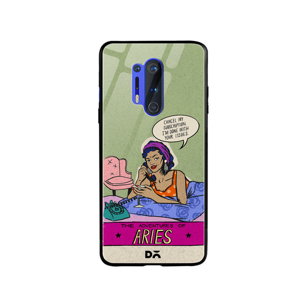 

DailyObjects Aries Glass Case Cover For OnePlus 8 Pro