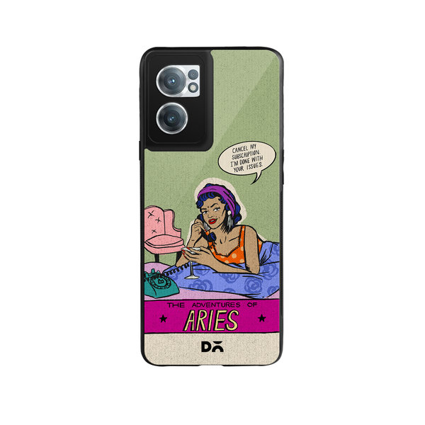 

DailyObjects Aries Glass Case Cover For OnePlus Nord CE 2