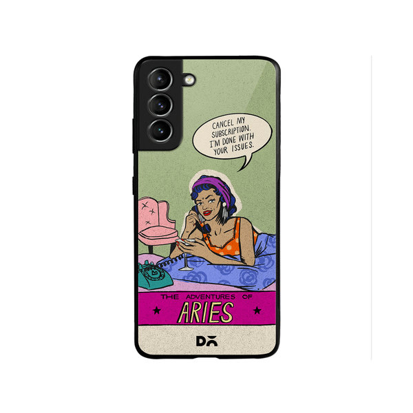 

DailyObjects Aries Glass Case Cover For Samsung Galaxy S22 Plus