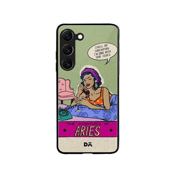 

DailyObjects Aries Glass Case Cover For Samsung Galaxy S23 Plus