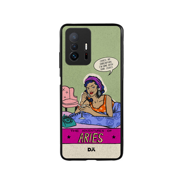 

DailyObjects Aries Glass Case Cover For Xiaomi 11T