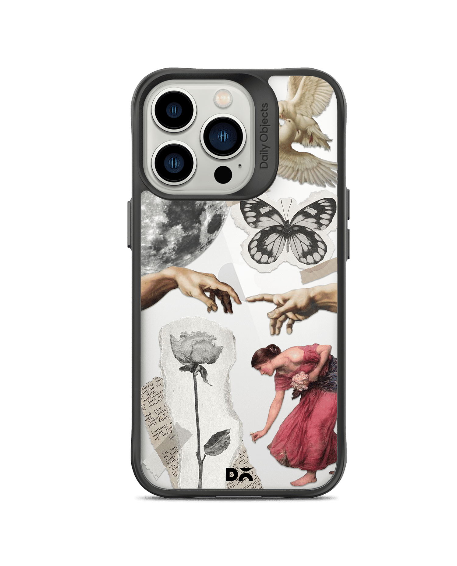DailyObjects Art Affair Black Hybrid Clear Case Cover For iPhone
