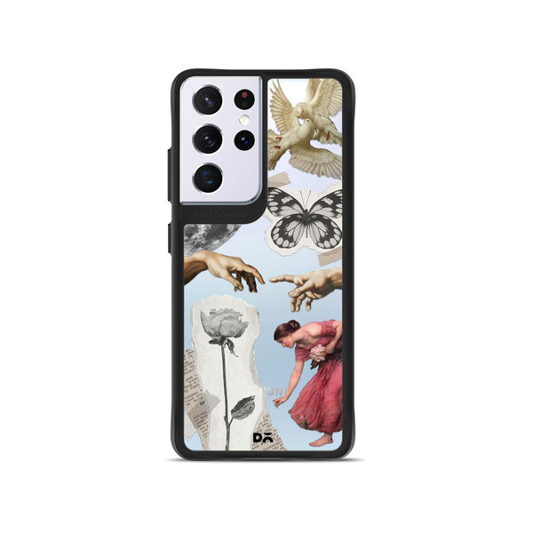 

DailyObjects Art Affair Black Hybrid Clear Case Cover For Samsung Galaxy S21 Ultra