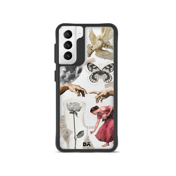 

DailyObjects Art Affair Black Hybrid Clear Case Cover For Samsung Galaxy S22 Plus