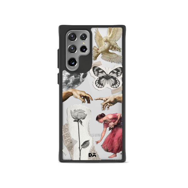 

DailyObjects Art Affair Black Hybrid Clear Case Cover For Samsung Galaxy S22 Ultra