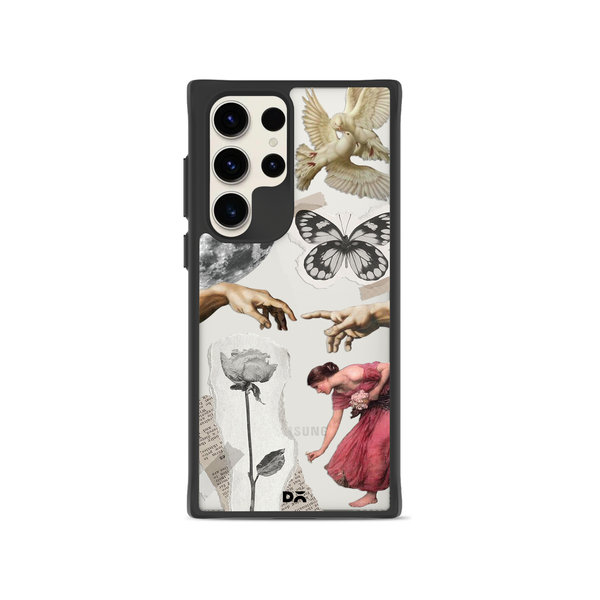 

DailyObjects Art Affair Black Hybrid Clear Case Cover For Samsung Galaxy S23 Ultra