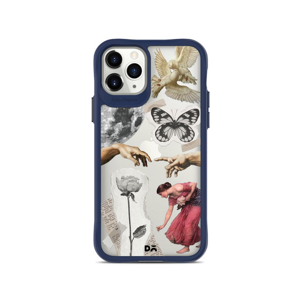 

DailyObjects Art Affair Blue Hybrid Clear Case Cover For iPhone 11 Pro Max