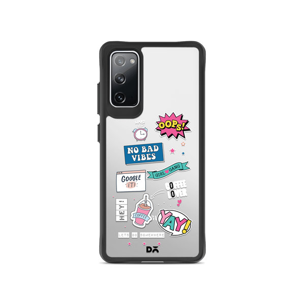 

DailyObjects Attitude Black Hybrid Clear Case Cover For Samsung Galaxy S20 FE
