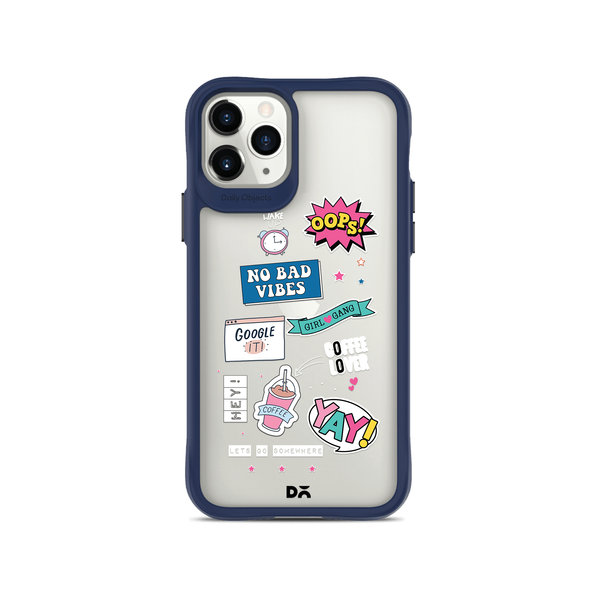 

DailyObjects Attitude Blue Hybrid Clear Case Cover For iPhone 11 Pro Max