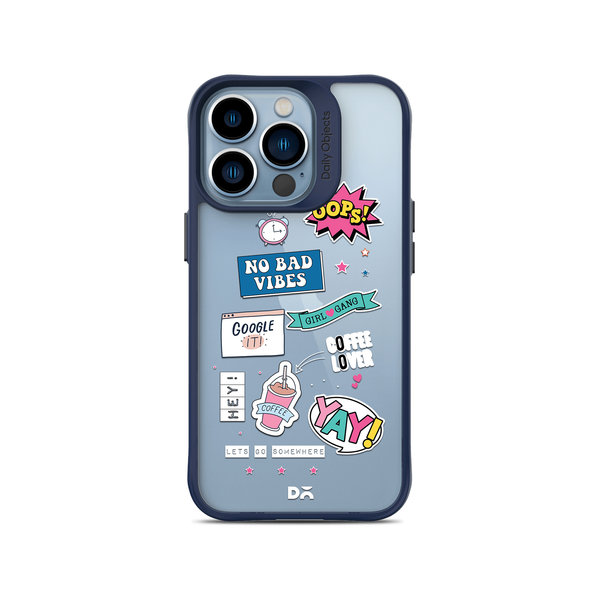 

DailyObjects Attitude Blue Hybrid Clear Case Cover For iPhone 13 Pro Max