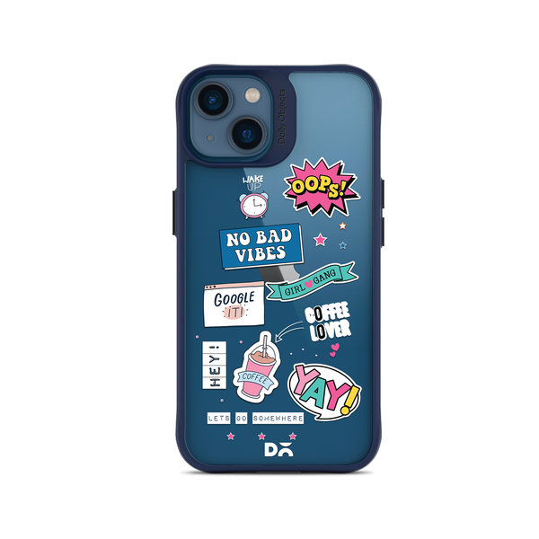

DailyObjects Attitude Blue Hybrid Clear Case Cover For iPhone 14 Plus
