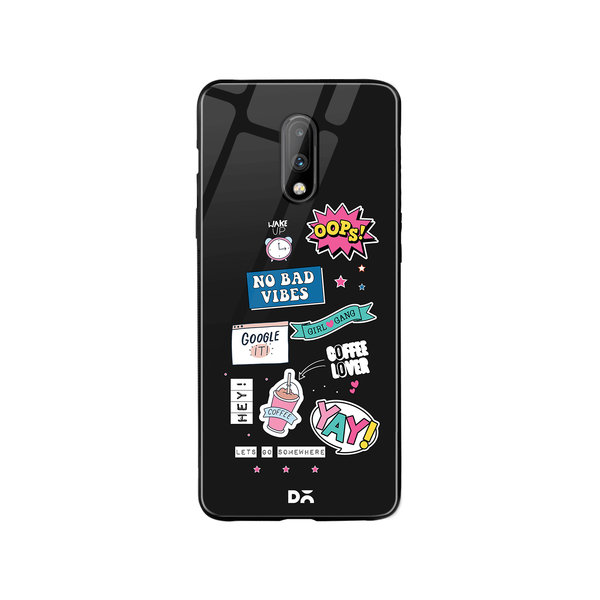 

DailyObjects Attitude Glass Case Cover For OnePlus 7