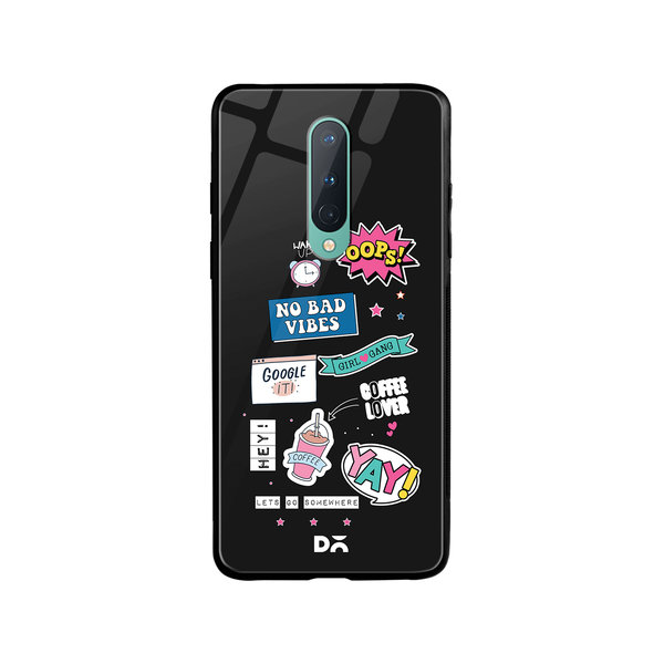 

DailyObjects Attitude Glass Case Cover For OnePlus 8