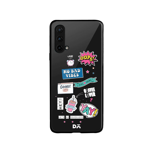 

DailyObjects Attitude Glass Case Cover For OnePlus Nord CE