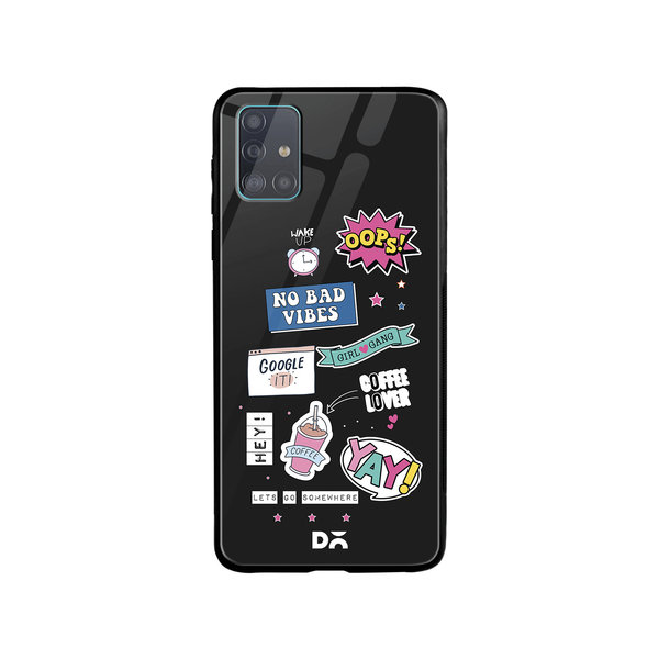 

DailyObjects Attitude Glass Case Cover For Samsung Galaxy A71