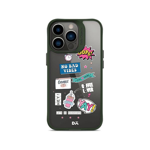 

DailyObjects Attitude Green Hybrid Clear Case Cover For iPhone 13 Pro Max