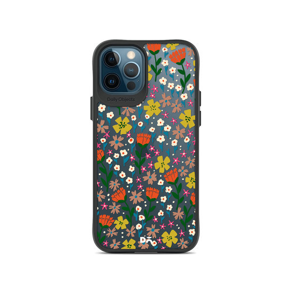 

DailyObjects Auburn Tulips Black Hybrid Clear Case Cover For iPhone 12 Pro Max