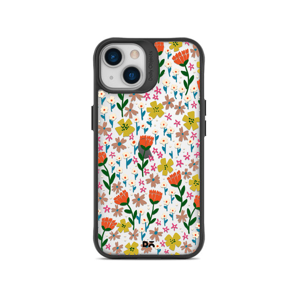 

DailyObjects Auburn Tulips Black Hybrid Clear Case Cover For iPhone 13