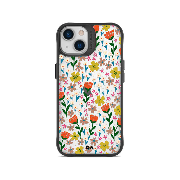 

DailyObjects Auburn Tulips Black Hybrid Clear Case Cover For iPhone 14