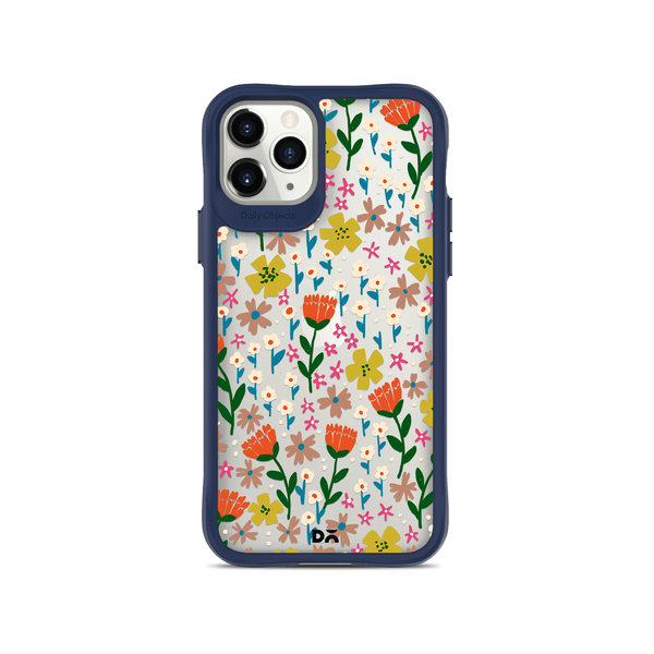 

DailyObjects Auburn Tulips Blue Hybrid Clear Case Cover For iPhone 11 Pro