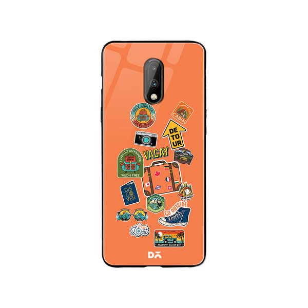 

DailyObjects Backpacking Glass Case Cover For OnePlus 7