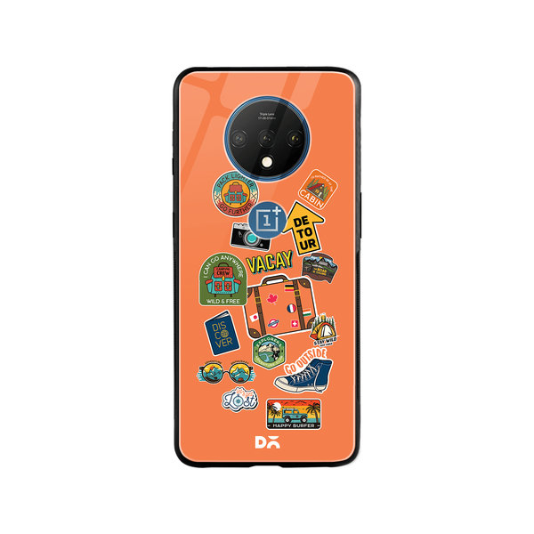 

DailyObjects Backpacking Glass Case Cover For OnePlus 7T