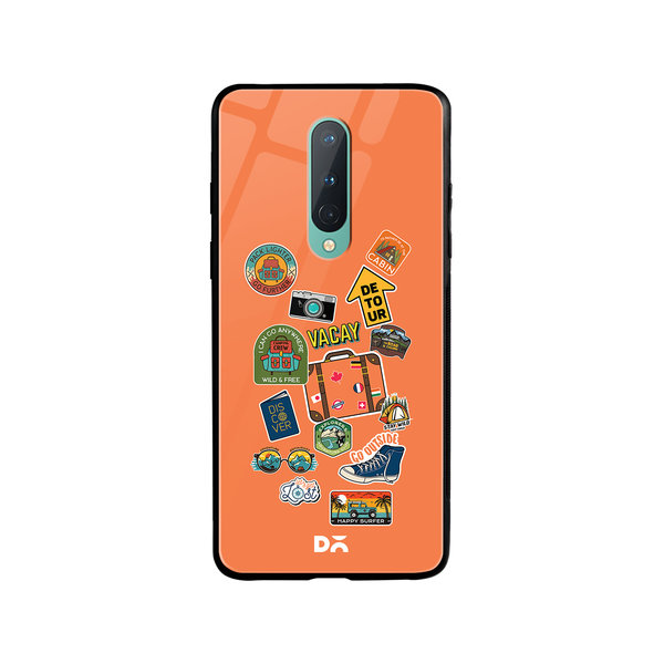 

DailyObjects Backpacking Glass Case Cover For OnePlus 8