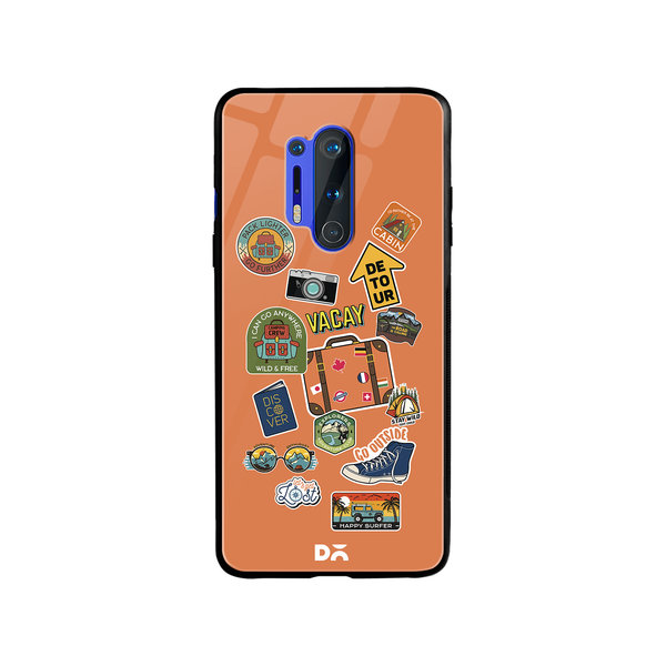 

DailyObjects Backpacking Glass Case Cover For OnePlus 8 Pro