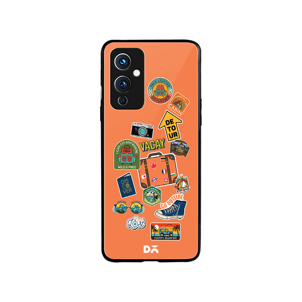

DailyObjects Backpacking Glass Case Cover For OnePlus 9