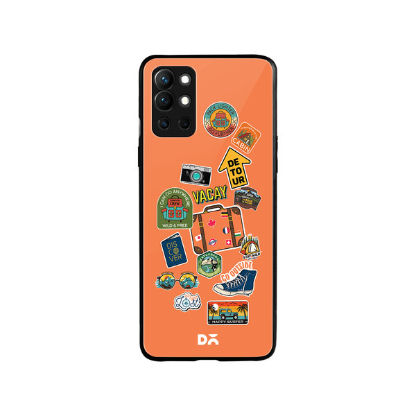 

DailyObjects Backpacking Glass Case Cover For OnePlus 9R