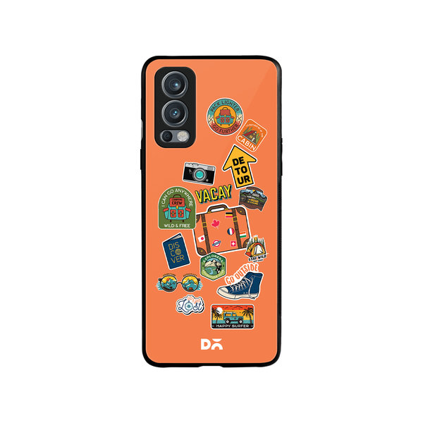 

DailyObjects Backpacking Glass Case Cover For OnePlus Nord 2