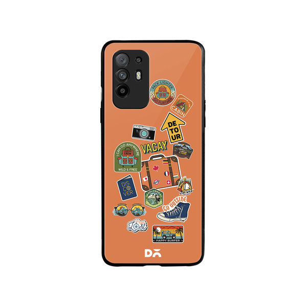 

DailyObjects Backpacking Glass Case Cover For Oppo F19 Pro Plus