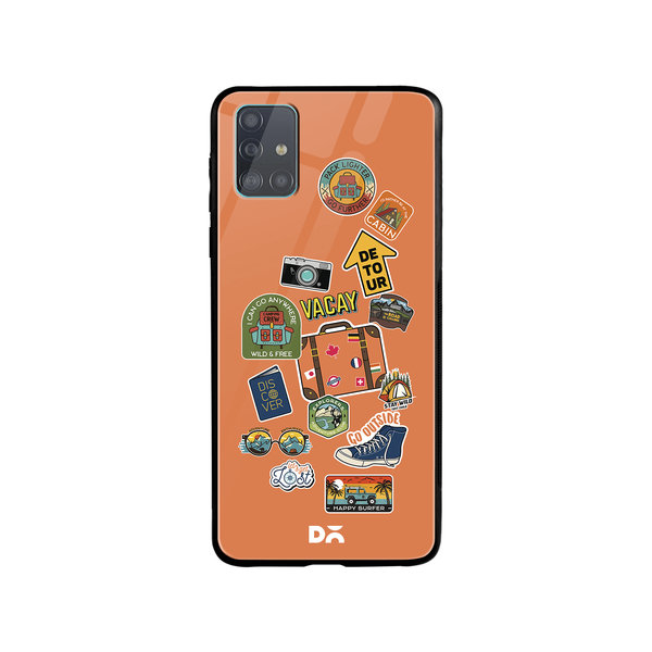 

DailyObjects Backpacking Glass Case Cover For Samsung Galaxy A71