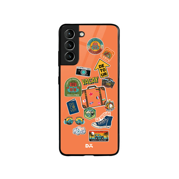 

DailyObjects Backpacking Glass Case Cover For Samsung Galaxy S21 FE