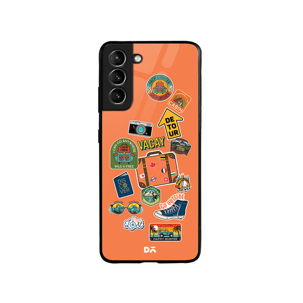 

DailyObjects Backpacking Glass Case Cover For Samsung Galaxy S21