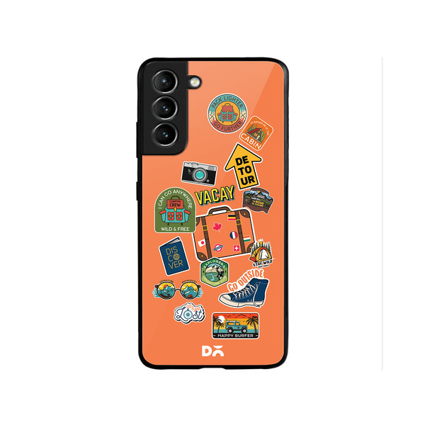 

DailyObjects Backpacking Glass Case Cover For Samsung Galaxy S22 Plus