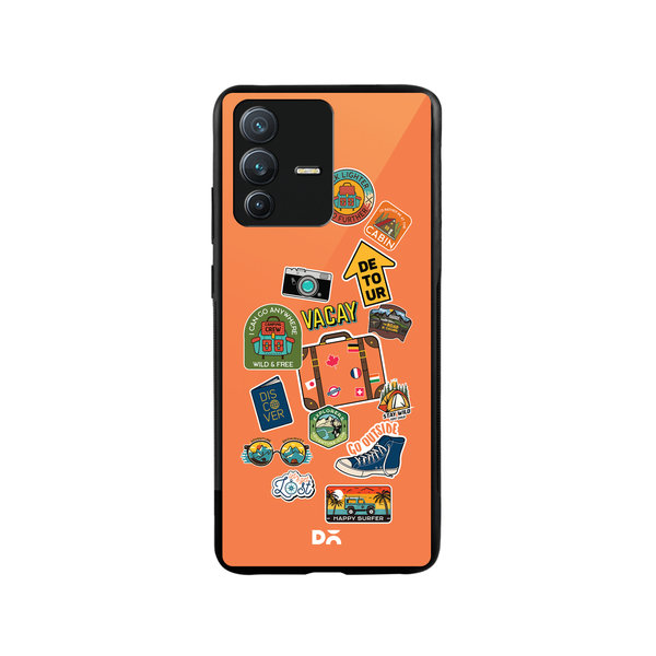 

DailyObjects Backpacking Glass Case Cover For Vivo V23 Pro
