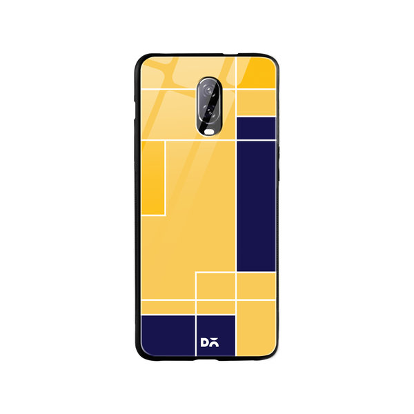 

DailyObjects Banana Milkshake Blocks Glass Case Cover For OnePlus 7