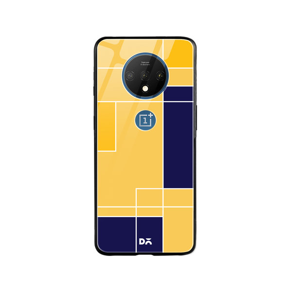 

DailyObjects Banana Milkshake Blocks Glass Case Cover For OnePlus 7T