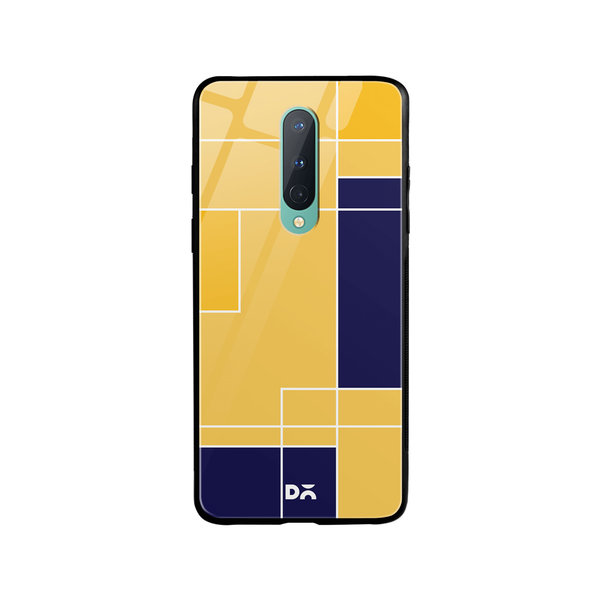 

DailyObjects Banana Milkshake Blocks Glass Case Cover For OnePlus 8