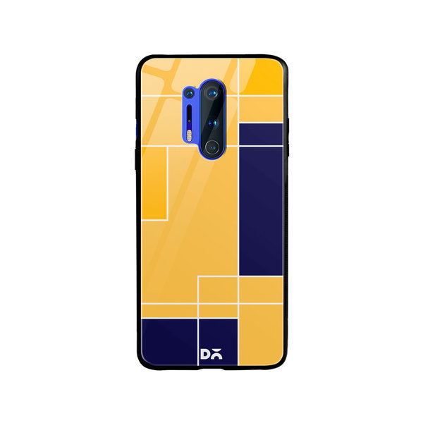 

DailyObjects Banana Milkshake Blocks Glass Case Cover For OnePlus 8 Pro