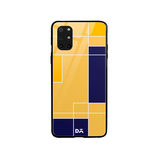 

DailyObjects Banana Milkshake Blocks Glass Case Cover For OnePlus 8T