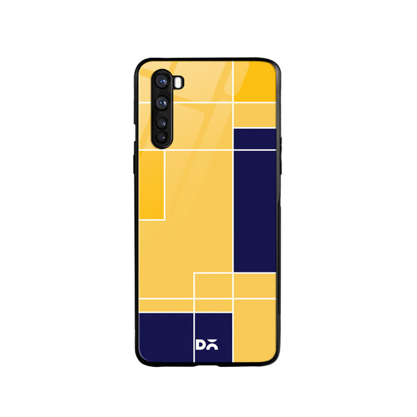 

DailyObjects Banana Milkshake Blocks Glass Case Cover For OnePlus Nord