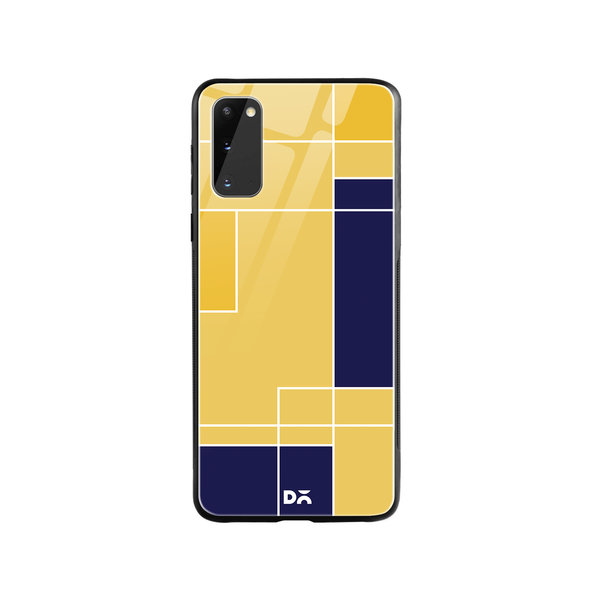 

DailyObjects Banana Milkshake Blocks Glass Case Cover For Samsung Galaxy S20